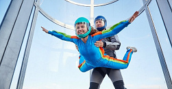 Полёт в аэротрубе 